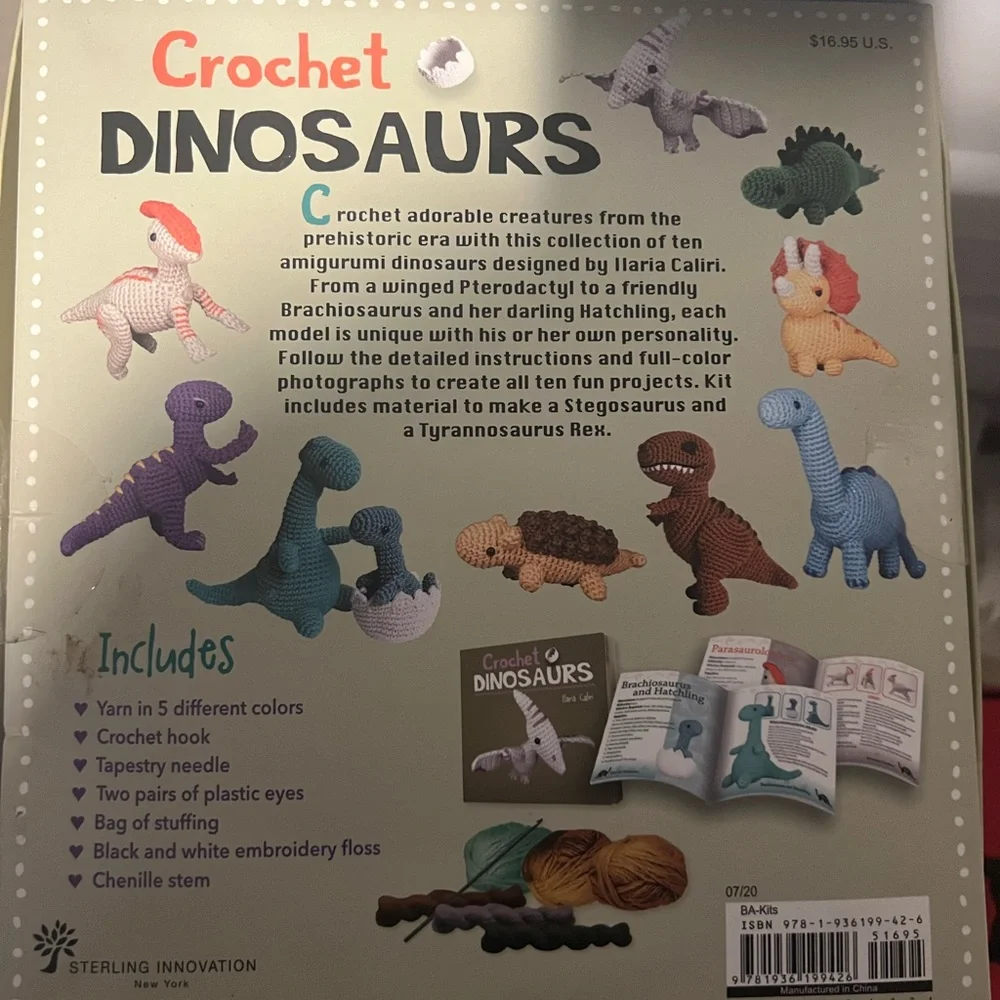 Crochet dinosaur